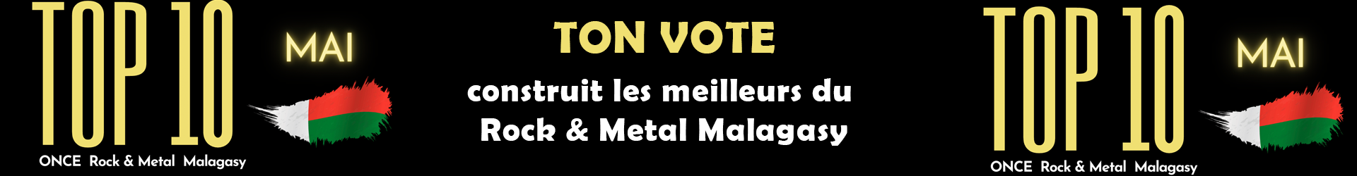 Top10 Rock & Metal Malagasy 🇲🇬 Promo Top 10 MAI