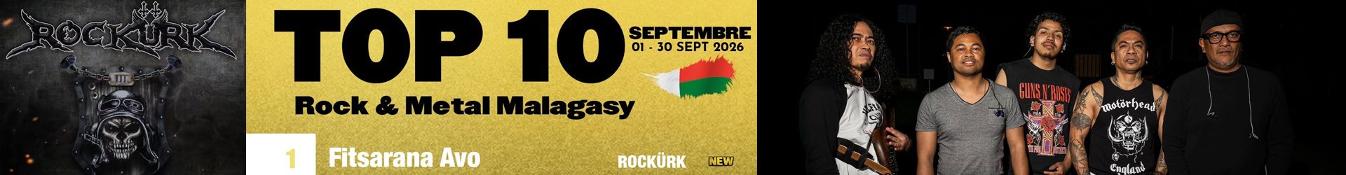 Rockürk Top 10 Septembre